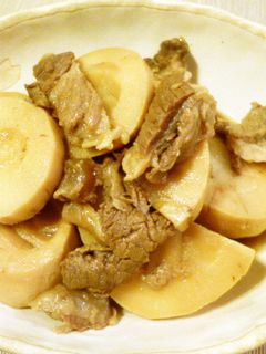 筍と牛筋の煮物♪-レシピのメイン写真