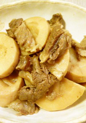 筍と牛筋の煮物♪-レシピのメイン写真