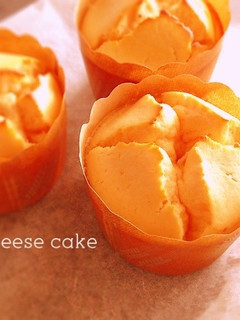 生クリなし!簡単マフィン型チーズケーキ-レシピのメイン写真