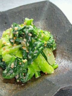 チンゲン菜のごま酢味噌和え-レシピのメイン写真