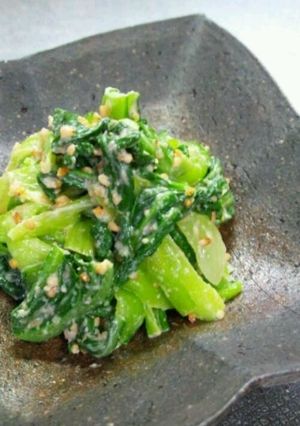 チンゲン菜のごま酢味噌和え-レシピのメイン写真