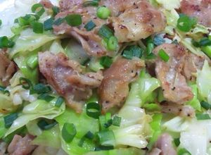 簡単☆鶏ハラミとキャベツの塩焼き♪-レシピのメイン写真