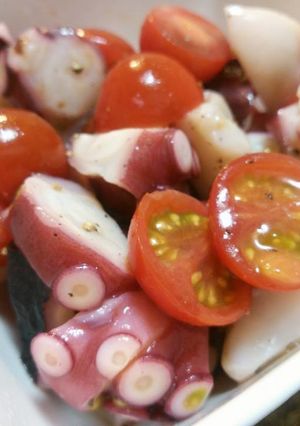 タコとトマトのマリネ-レシピのメイン写真