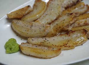 豚トロは是非ともわさびで食べてね！-レシピのメイン写真