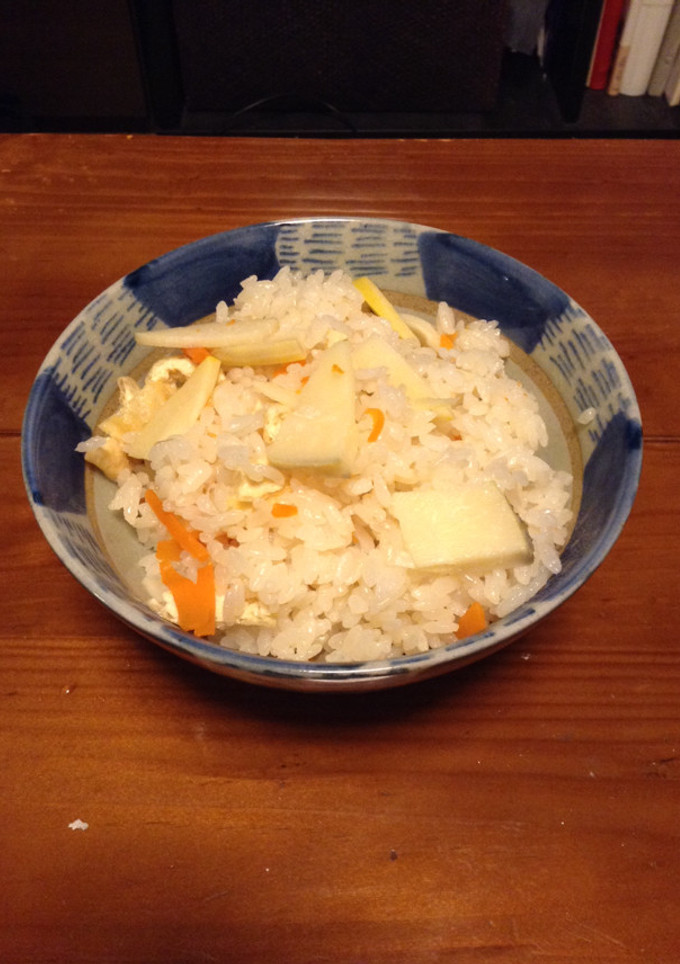 計量スプーン不要 簡単たけのこご飯-レシピのメイン写真
