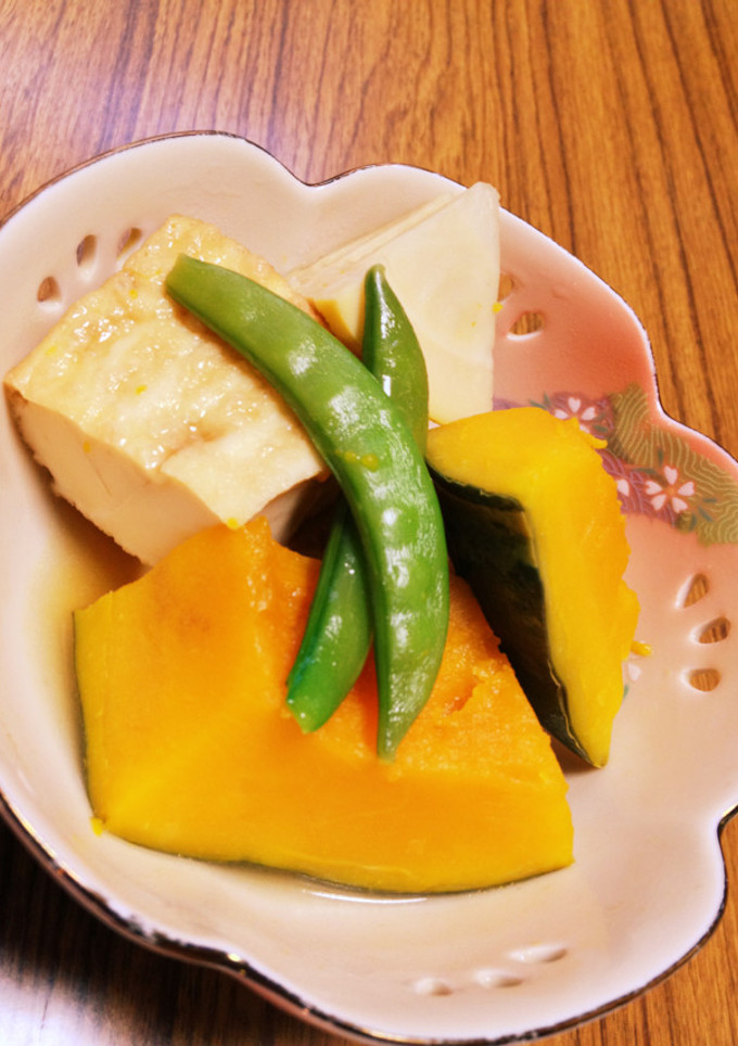 【簡単】かぼちゃと厚揚げの煮物-レシピのメイン写真