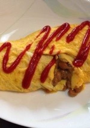 納豆オムレツ-レシピのメイン写真