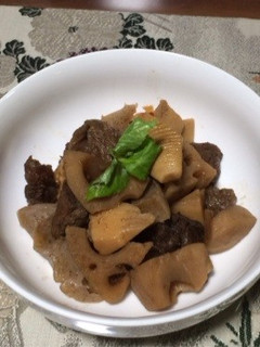 筍と牛すじの中華風煮込み 圧力鍋で-レシピのメイン写真