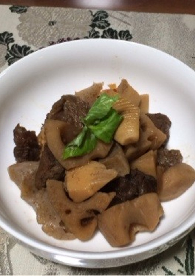 筍と牛すじの中華風煮込み 圧力鍋で-レシピのメイン写真