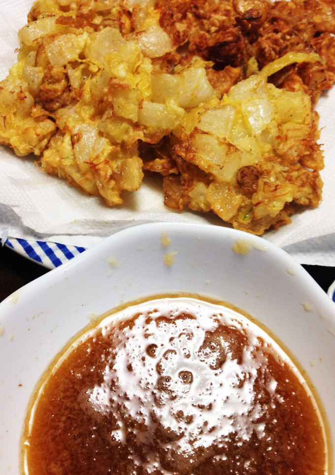 ♪旨★ベビーホタテと新玉ねぎのかき揚げ♪-レシピのメイン写真