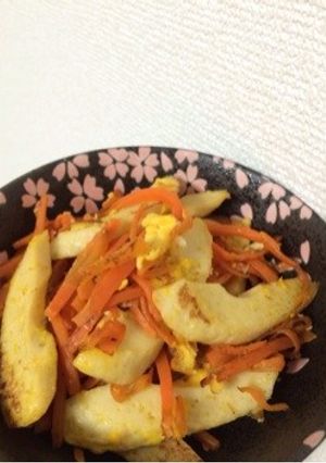 とうふちくわとにんじんのしりしり-レシピのメイン写真