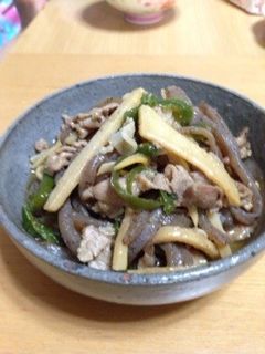 筍と豚肉ピーマン炒め!-レシピのメイン写真