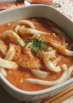 簡単トマトうどんスープ-レシピのメイン写真