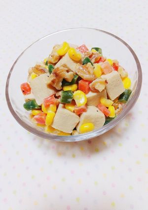 栄養たっぷり♡高野豆腐のサラダ-レシピのメイン写真