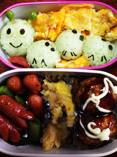 キャラおにぎり?娘のお弁当10-レシピのメイン写真