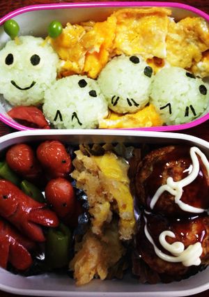 キャラおにぎり？娘のお弁当10-レシピのメイン写真