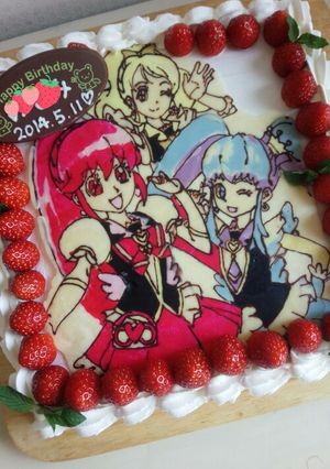 ハピネスチャージ プリキュア ケーキ-レシピのメイン写真