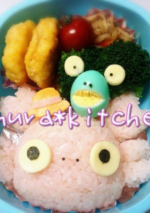 ジブリ❈キャラ弁　トトロ　メイガニ-レシピのメイン写真