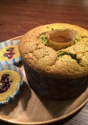 抹茶あずきシフォン-レシピのメイン写真