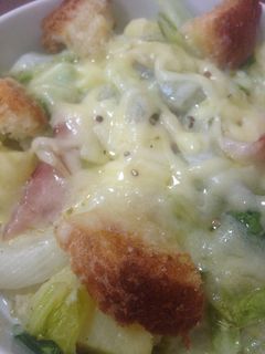 春キャベツ新じゃが新玉ねぎのパングラタン-レシピのメイン写真