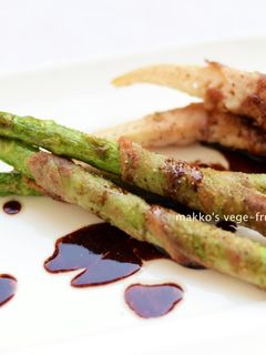 筍とアスパラの肉巻きバルサミコソース-レシピのメイン写真
