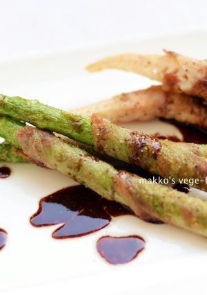 筍とアスパラの肉巻きバルサミコソース-レシピのメイン写真