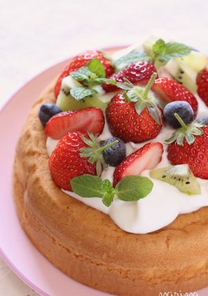 ぐりとぐらのかすてら風ケーキ-レシピのメイン写真