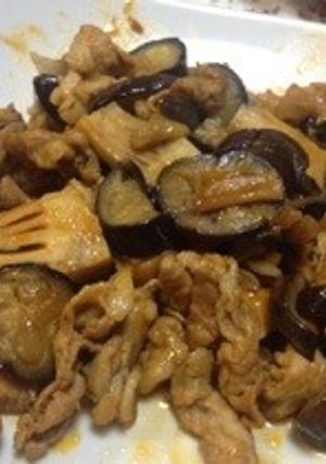 豚肉となすとたけのこのオイケチャ炒め★-レシピのメイン写真