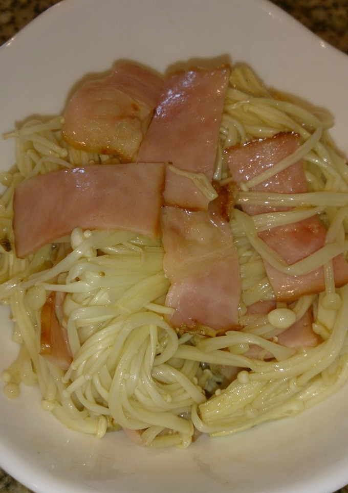 糖質制限♪ﾚﾝｼﾞで簡単えのきの和え物★-レシピのメイン写真