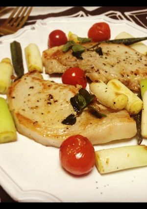 豚肉のソテー・ナンプラー風味・野菜添え-レシピのメイン写真