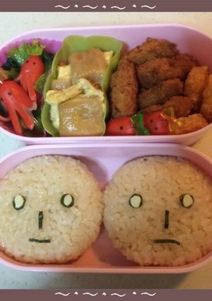 こげぱんおにぎり★簡単キャラ弁デコ弁-レシピのメイン写真