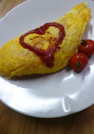トマトソースで・オムライス-レシピのメイン写真