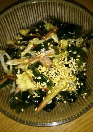 箸休めに…ワカメとミョウガの酢の物♪-レシピのメイン写真