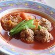 白菜とミートボールの*トマトスープ