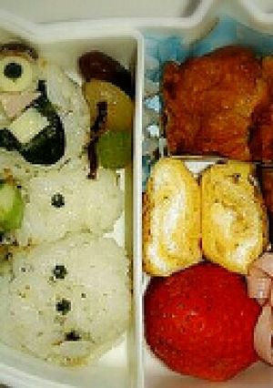 アナ雪オラフ弁当♪-レシピのメイン写真