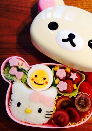 キティちゃんキャラ弁♪-レシピのメイン写真