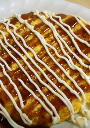とんぺい風オムレツ♪(簡単お好焼き）-レシピのメイン写真