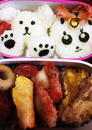 キャラおにぎり？娘のお弁当11-レシピのメイン写真
