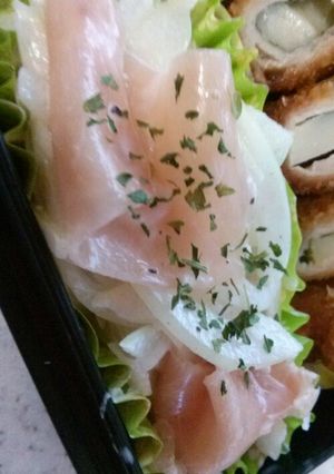 我が家のお弁当☆玉ねぎ&生ハムのマリネ-レシピのメイン写真