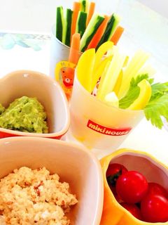 彩り野菜♡2種のディップサラダ-レシピのメイン写真