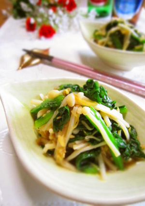 ✿ホウレン草とエノキ茸の中華風和え物✿-レシピのメイン写真