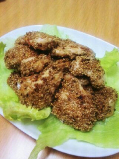 むね肉の胡麻つけ焼き-レシピのメイン写真