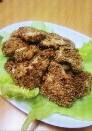 むね肉の胡麻つけ焼き-レシピのメイン写真