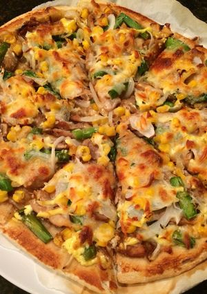 照り焼きチキンピザ-レシピのメイン写真