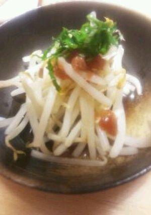うぅ～ん！さっぱり☆もやしのうめしそだれ-レシピのメイン写真
