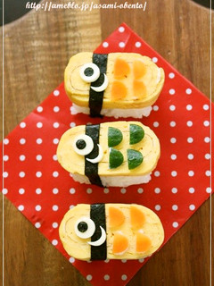 こどもの日キャラ弁*玉子寿司のこいのぼり-レシピのメイン写真