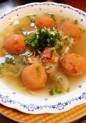 ♪絶対痩せる★赤色おから団子スープ♪-レシピのメイン写真