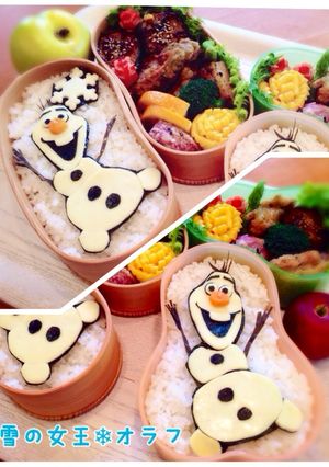 はい、チーズオラフ❄︎アナと雪の女王❄︎キャラ弁-レシピのメイン写真