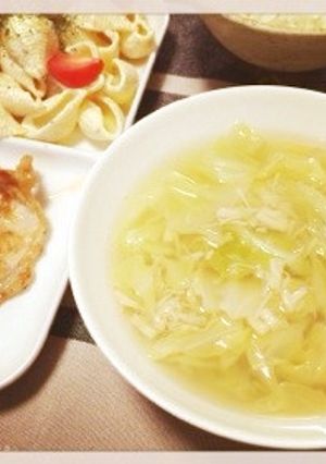 キャベツと貝柱缶のスープ☆和・洋・中☆-レシピのメイン写真