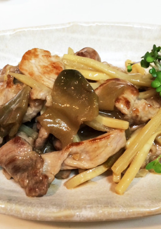 筍と豚肉とザーサイ炒め-レシピのメイン写真